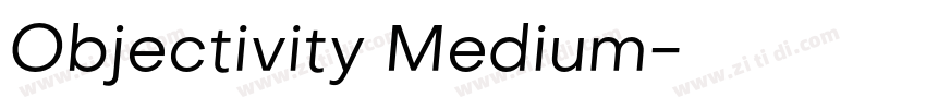 Objectivity Medium字体转换